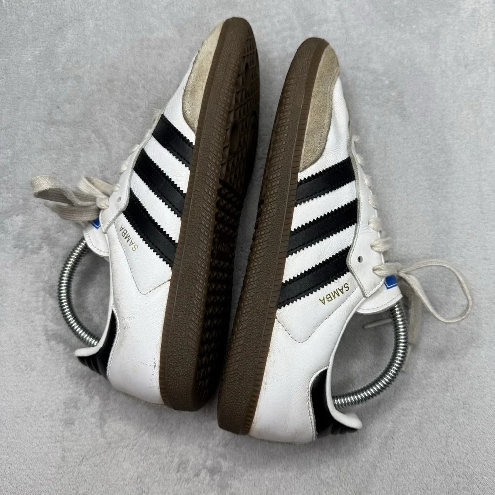 Adidas Samba OG IG9030 White Black Gum Sneakers Women's Size 8 EU 40
